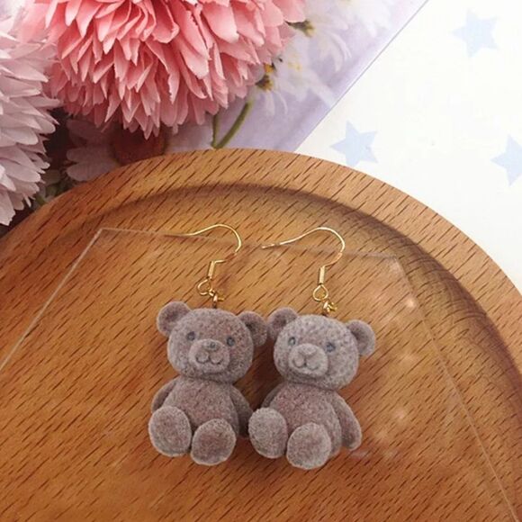 Teddy Bear Earrings   - Picture 2 of 4